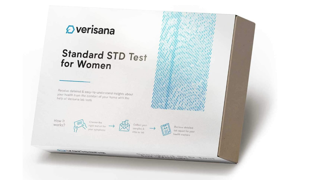 Standard STD Test for Women - Check for HIV, Hepatitis C, Syphilis, Herpes Simplex Type 2, Chlamydia, Gonorrhea, Trichomoniasis - Verisana