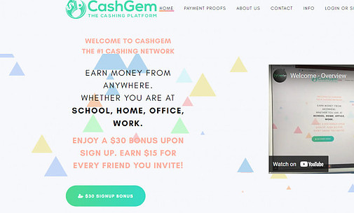 The CashGem  Cashing Network Review Is this site Legit?